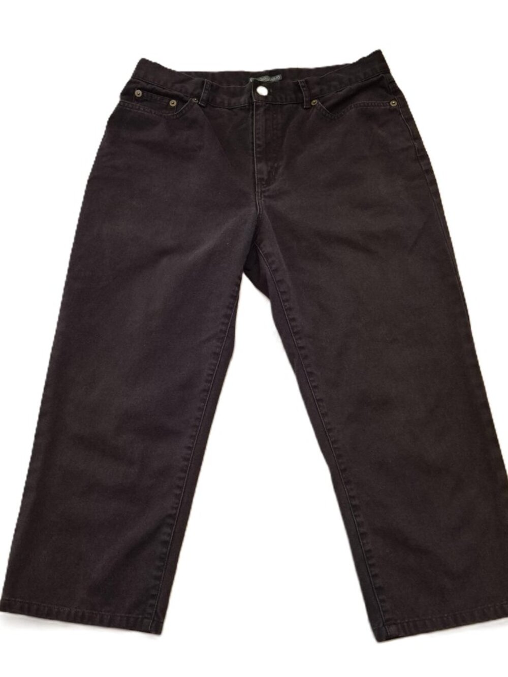 LRL  Lauren Jeans Co Ralph Lauren Jeans Capris Womens Size 6 Black